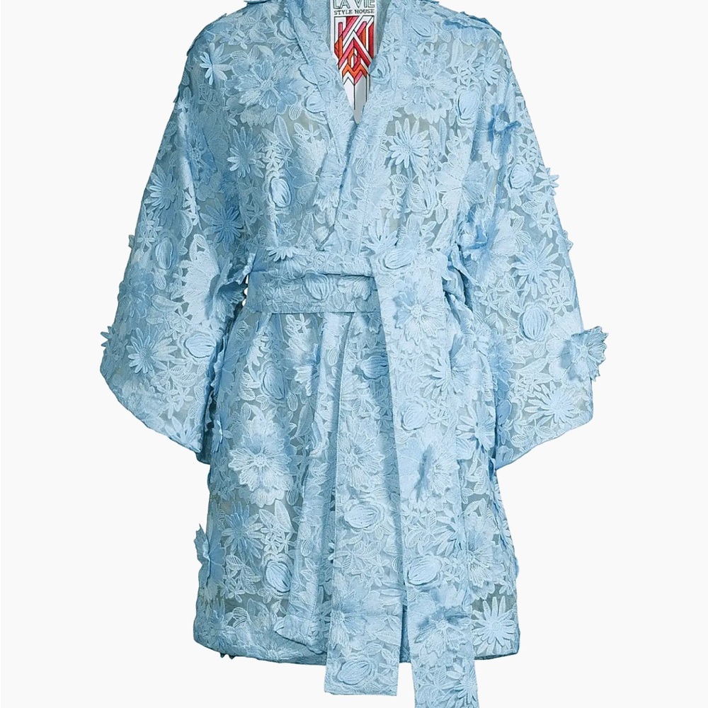 La Vie Style House Lace Wrap Minidress